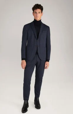 Merinowoll-Rollkragenpullover Donte in Dunkelblau