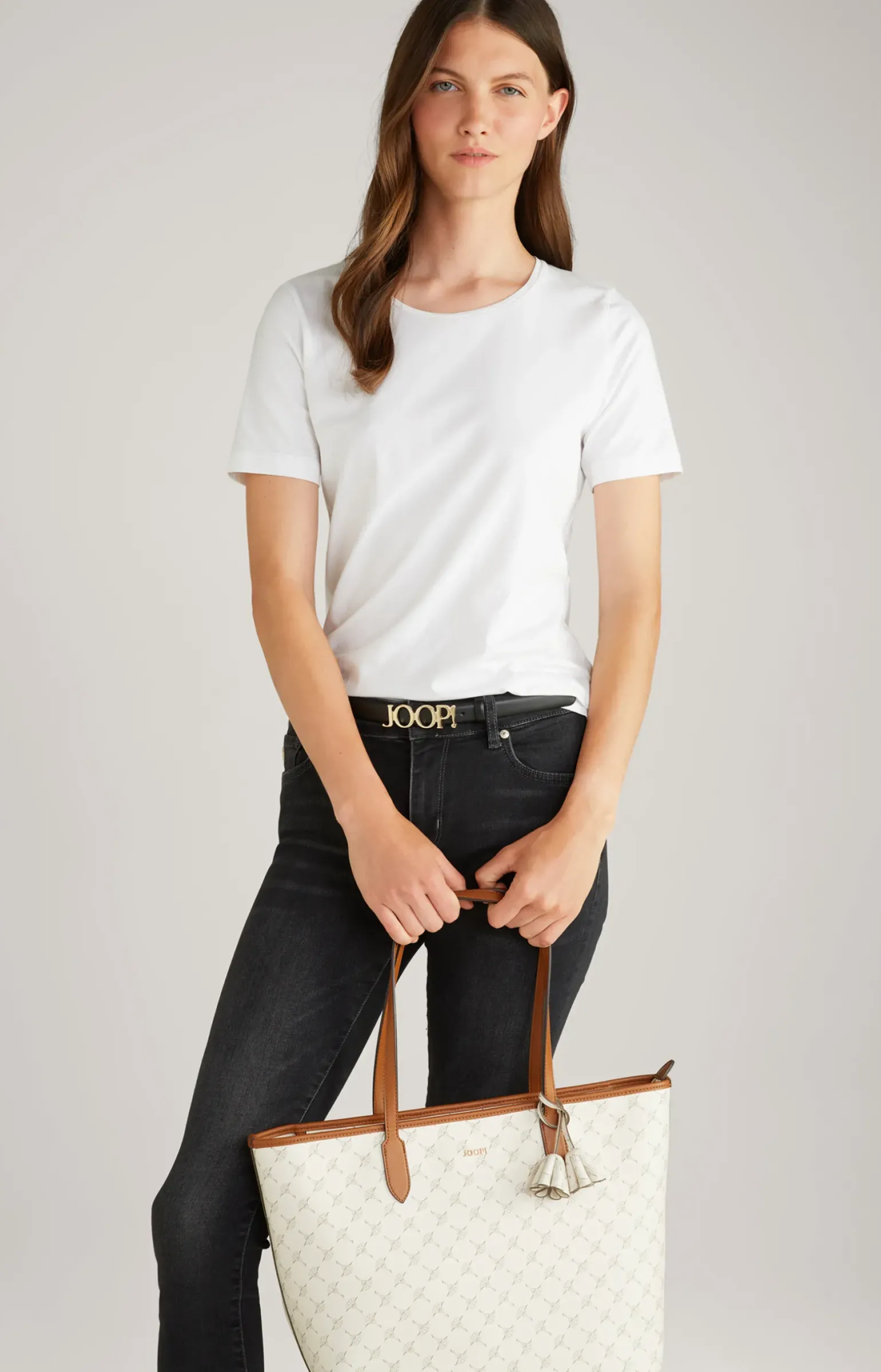 Midi-Shopper Cortina Lara in Offwhite