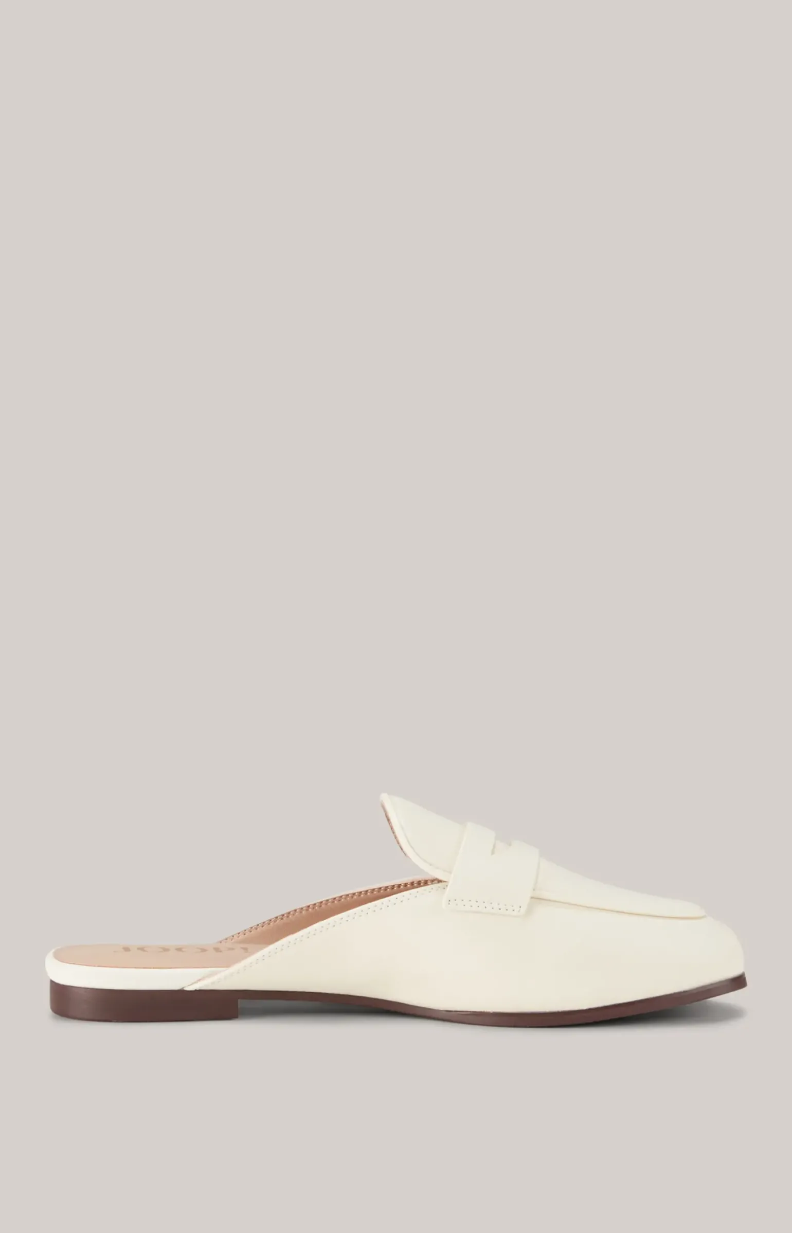 Mule Unico Aperta in Creme