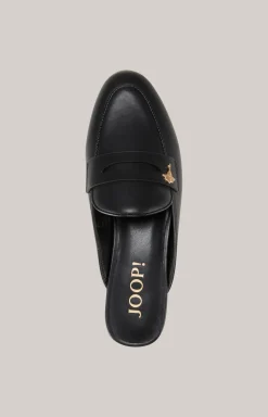 Mule Unico Aperta in Schwarz