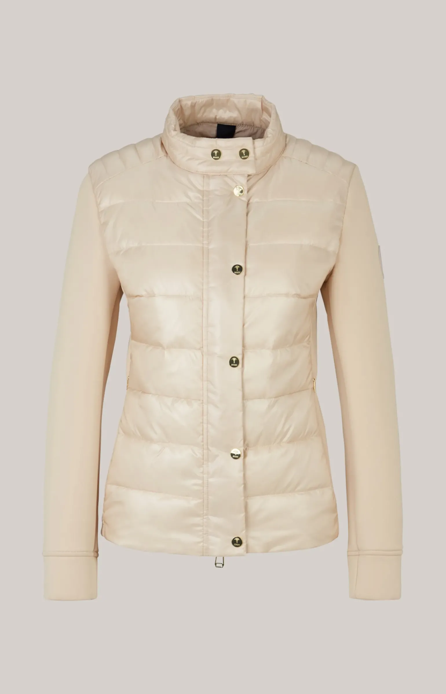 Neopren-Jacke mit Stepp in Champagner