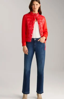 Neopren-Jacke mit Stepp in Rot