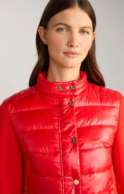 Neopren-Jacke mit Stepp in Rot