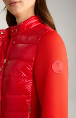 Neopren-Jacke mit Stepp in Rot