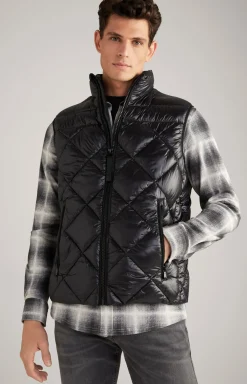 Nylon-Steppweste Vanor in Schwarz