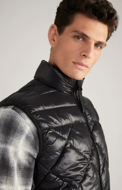 Nylon-Steppweste Vanor in Schwarz