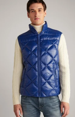 Nylon-Steppweste Vanor in Blau