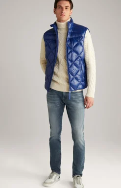 Nylon-Steppweste Vanor in Blau