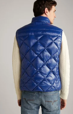 Nylon-Steppweste Vanor in Blau