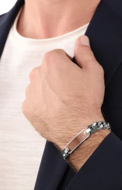 Panzerarmband in Silber