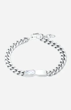 Panzer-Armband in Silber