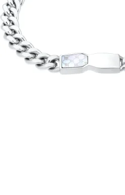 Panzer-Armband in Silber