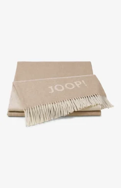 Plaid JOOP! FINE-DOUBLEFACE in Creme-Natur