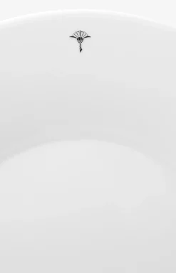 Platzteller Single Cornflower in Weiß