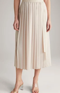 Plissee-Rock in Nude