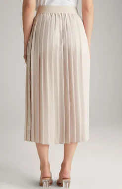 Plissee-Rock in Nude