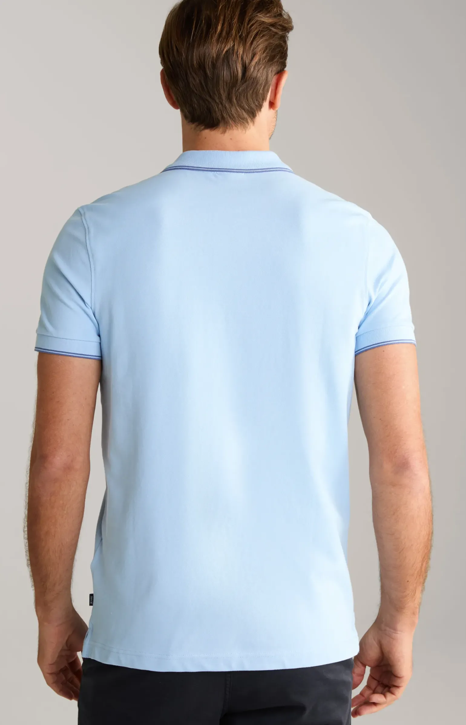 Poloshirt Agnello in Hellblau