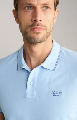 Poloshirt Agnello in Hellblau