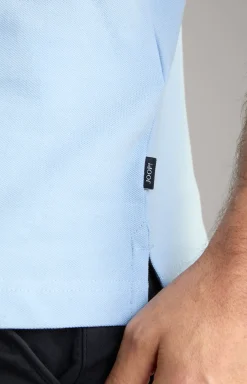 Poloshirt Agnello in Hellblau