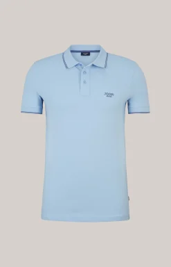 Poloshirt Agnello in Hellblau