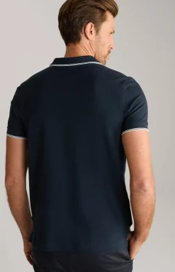 Poloshirt Agnello in Navy