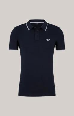 Poloshirt Agnello in Navy