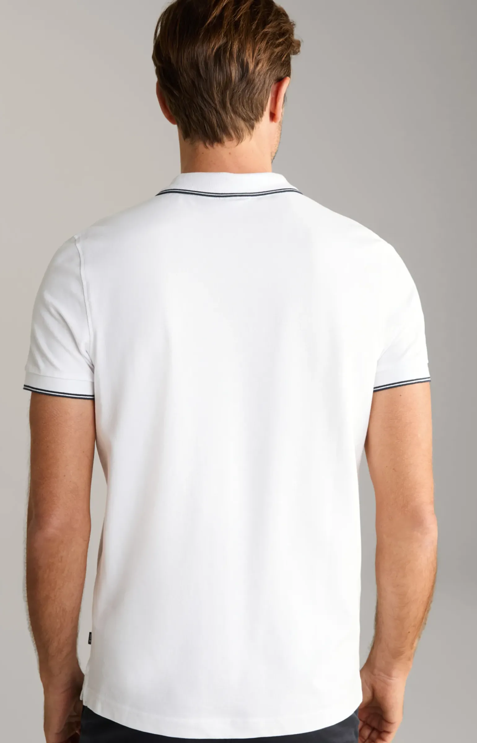 Poloshirt Agnello in Weiß