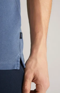 Poloshirt Ambrosio in Blau