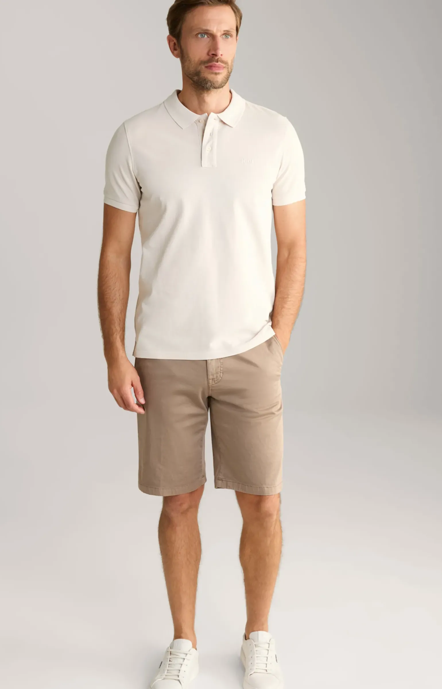 Poloshirt Ambrosio in Hellbeige