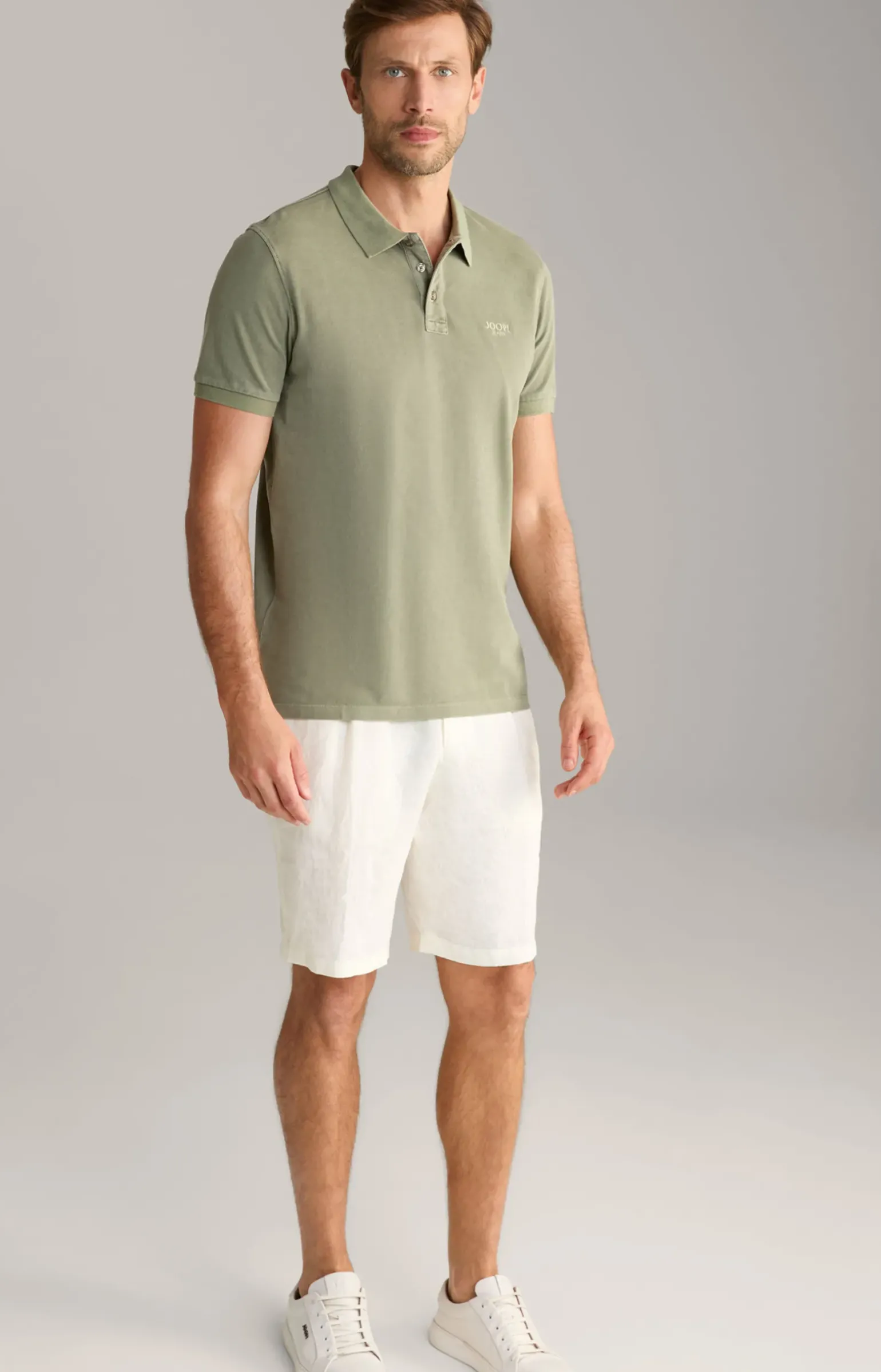 Poloshirt Ambrosio in Oliv