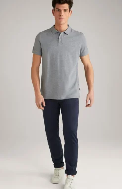 Poloshirt Beeke in Silbergrau