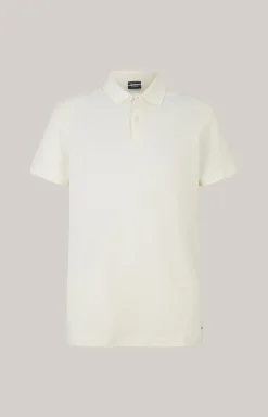Poloshirt Boris in Creme strukturiert