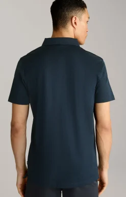 Poloshirt Pacey in Navy strukturiert