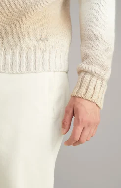 Rollkragenpullover Bores in Beige meliert
