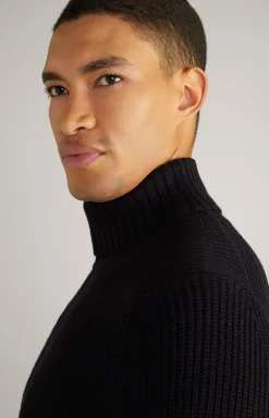 Rollkragenpullover Orlin in Navy