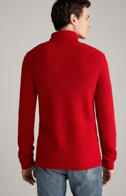Rollkragenpullover Orlin in Rot