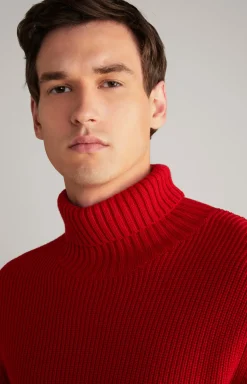 Rollkragenpullover Orlin in Rot