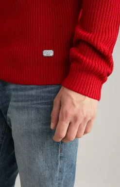 Rollkragenpullover Orlin in Rot