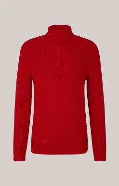 Rollkragenpullover Orlin in Rot