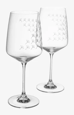 Rotweinglas Faded Cornflower - 2er Set