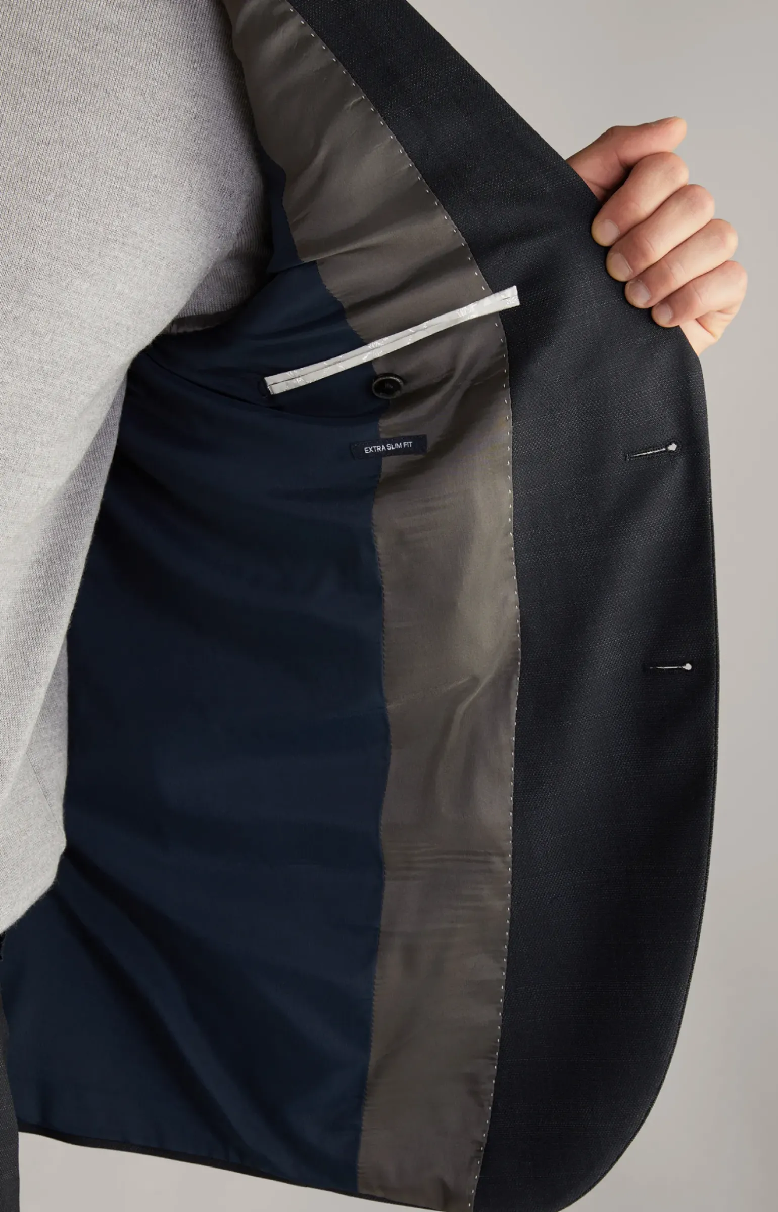 Sakko Damon in Dunkelblau kariert