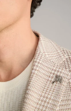 Sakko Hoverest in Beige kariert