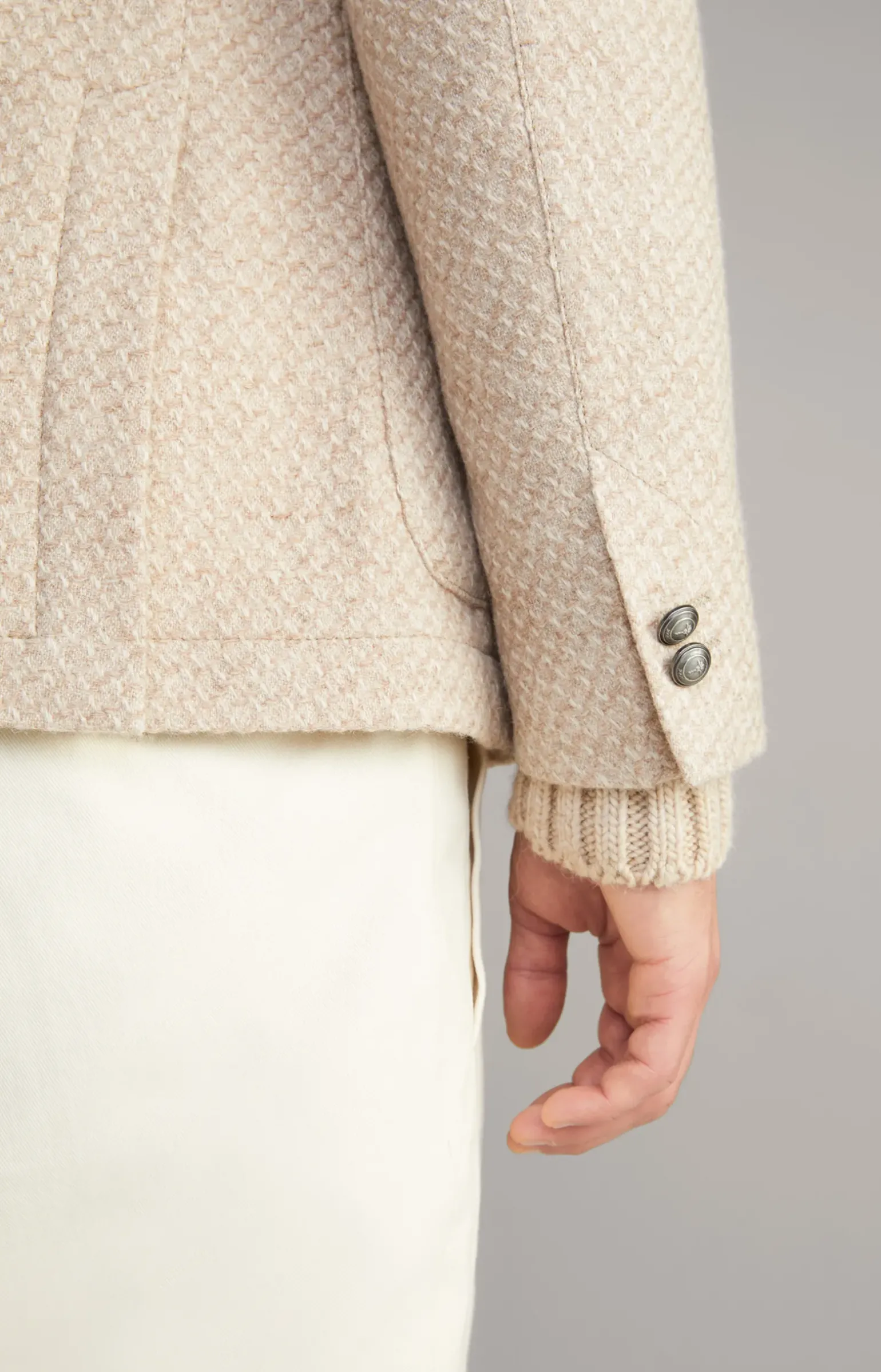 Sakko Lenderson in Hellbraun meliert