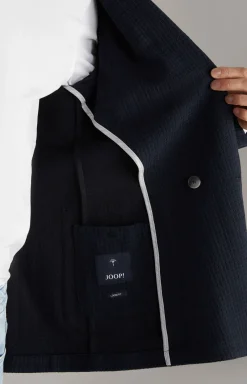 Sakko Lenderson in Navy strukturiert