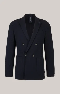 Sakko Lenderson in Navy strukturiert