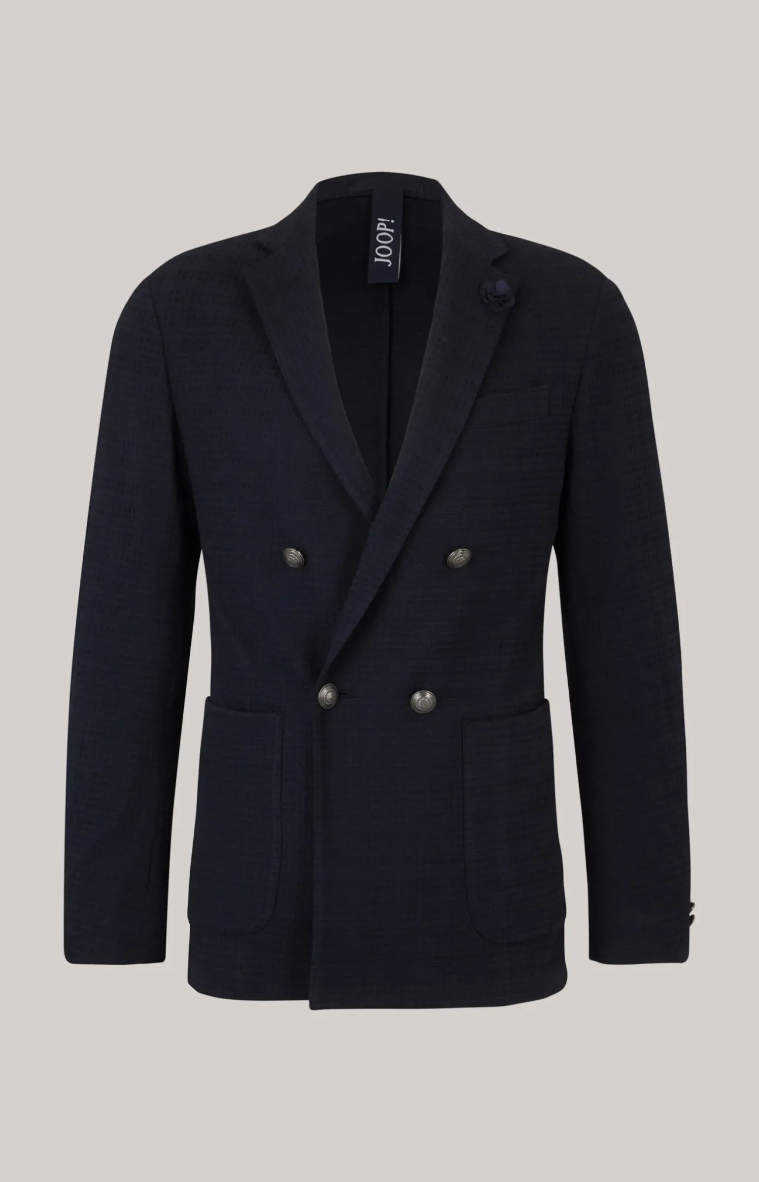 Sakko Lenderson in Navy strukturiert