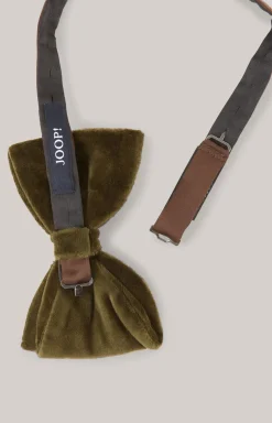 Samt-Fliege in Dunkelgrün