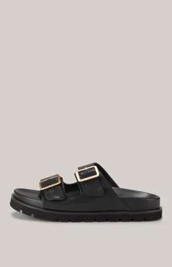 Sandale Decoro Unico Sofi in Schwarz