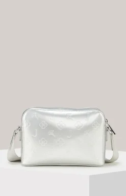 Schultertasche Decoro Lucente Cloe in Silber