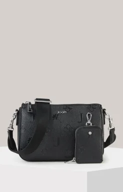 Schultertasche Decoro Stampa Jasmina in Schwarz